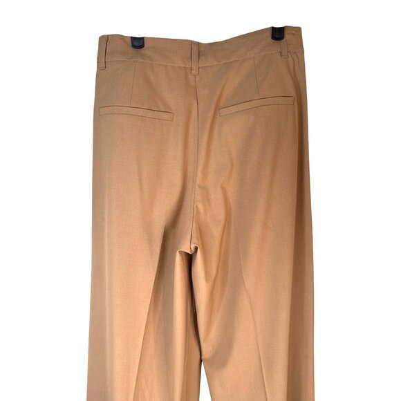 ZARA Small Beige Wide-Leg Pants - Picture 11 of 14